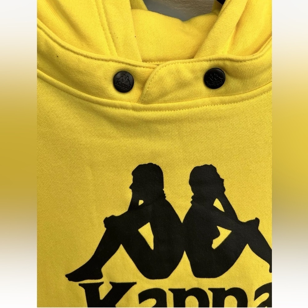 Kappa Hoodie  Yellow stripes Size M - Picture 2 of 9